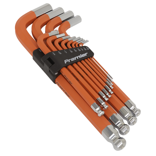 Sealey Premier Hex Key Set 13 Piece Anti-Slip Ball-End AK71870