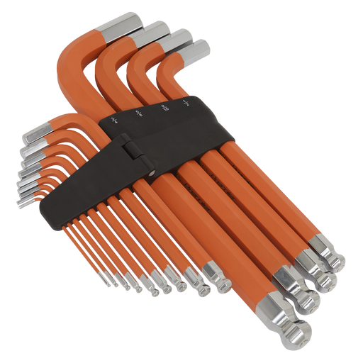 Sealey Premier Hex Key Set 13 Piece Anti-Slip Ball-End AK71870