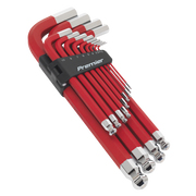 Sealey Premier Jumbo Hex Key Set 13 Piece 2-19mm Anti-Slip