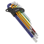 Sealey Premier Hex Key Set 9 Piece 90-230mm