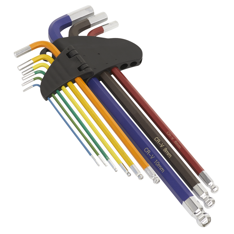Sealey Premier Hex Key Set 9 Piece 90-230mm