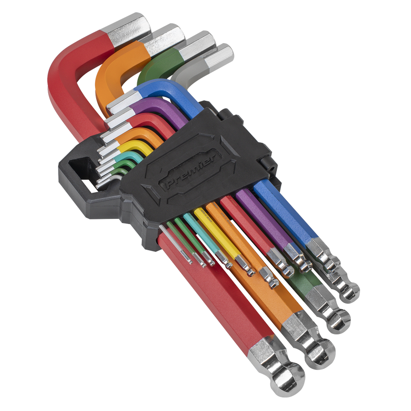 Sealey Premier Jumbo Ball-End Hex Key Set 13 Piece 76-258mm