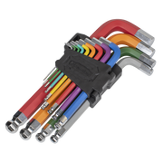 Sealey Premier Jumbo Ball-End Hex Key Set 13 Piece 76-258mm
