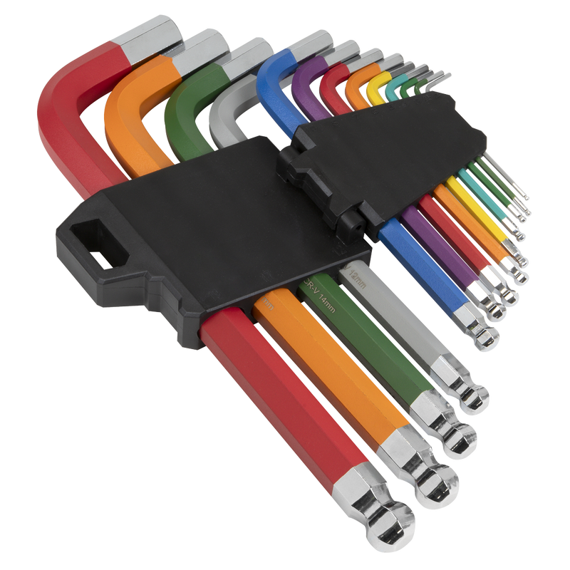 Sealey Premier Jumbo Ball-End Hex Key Set 13 Piece 76-258mm