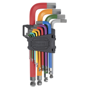 Sealey Premier Jumbo Ball-End Hex Key Set 13 Piece 76-258mm