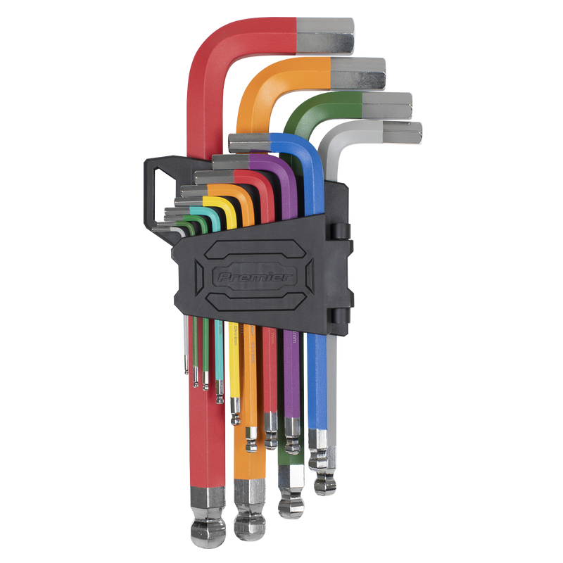 Sealey Premier Jumbo Ball-End Hex Key Set 13 Piece 76-258mm
