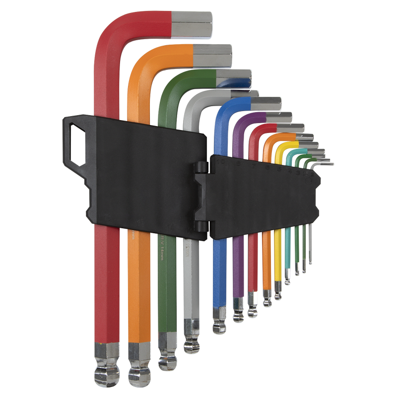 Sealey Premier Jumbo Ball-End Hex Key Set 13 Piece 76-258mm