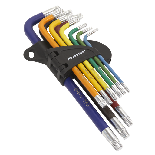 Sealey Premier Key Set 9 Piece AK7193 65-175mm Chrome Vanadium