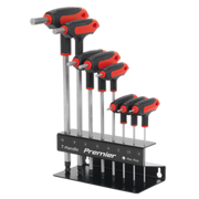 Sealey Premier T-Handle Ball-End Hex Key Set 8 Piece 100-200mm