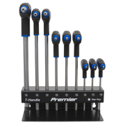 Sealey Premier T-Handle TRX-Star Key Set 9 Piece, Length 100-200mm