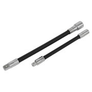 Sealey Premier Flexible Extension Adaptor Set 1/4"Sq & 3/8"Sq - 2 Piece