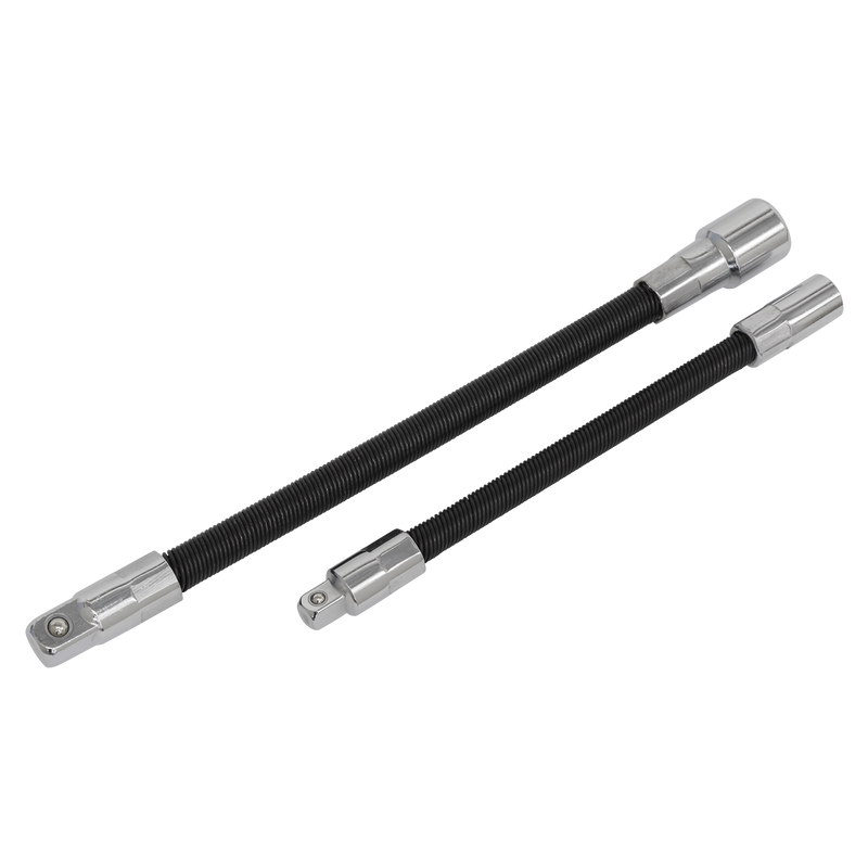 Sealey Premier Flexible Extension Adaptor Set 1/4"Sq & 3/8"Sq - 2 Piece