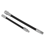 Sealey Premier Flexible Extension Adaptor Set 1/4"Sq & 3/8"Sq - 2 Piece