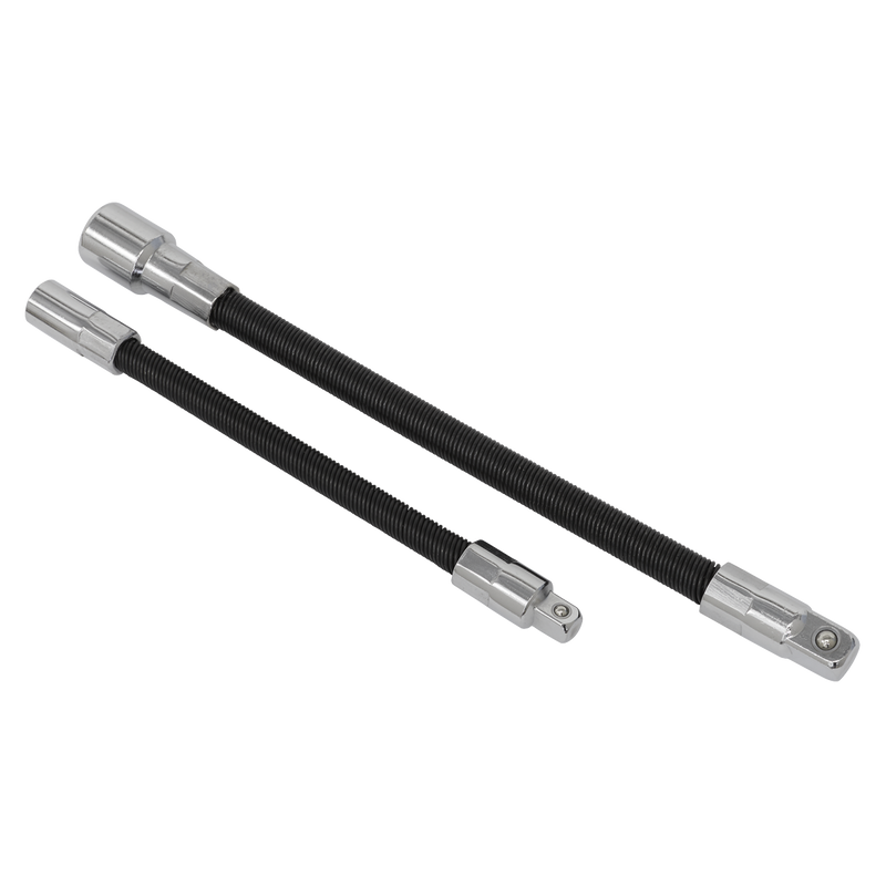 Sealey Premier Flexible Extension Adaptor Set 1/4"Sq & 3/8"Sq - 2 Piece