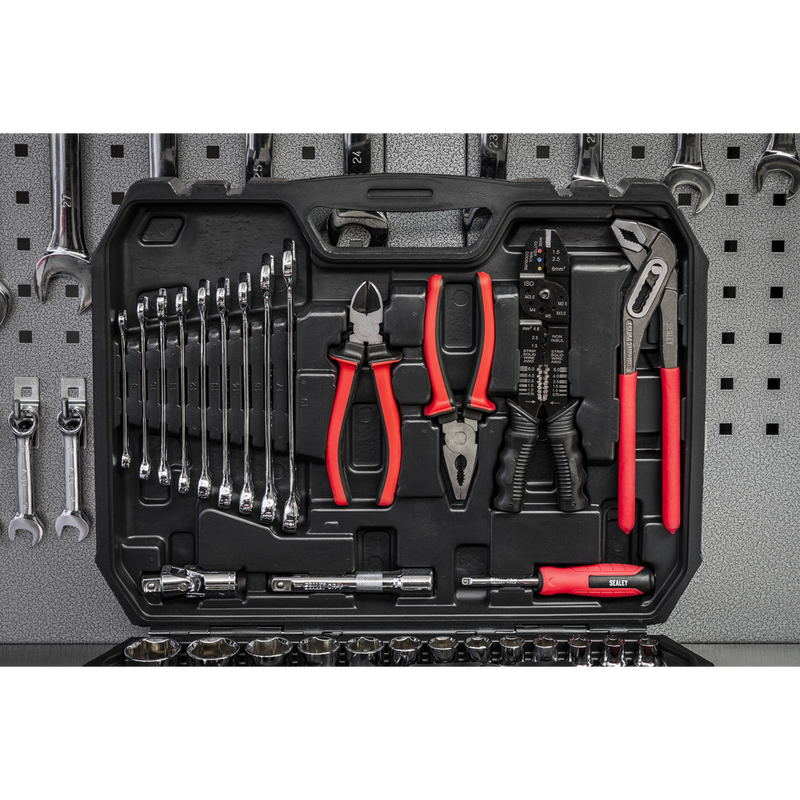 Sealey Mechanic's Tool Kit 100 Piece with 1/4" & 1/2" Drive