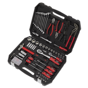Sealey Mechanic's Tool Kit 100 Piece with 1/4" & 1/2" Drive