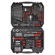 Sealey Mechanic's Tool Kit 100 Piece with 1/4" & 1/2" Drive