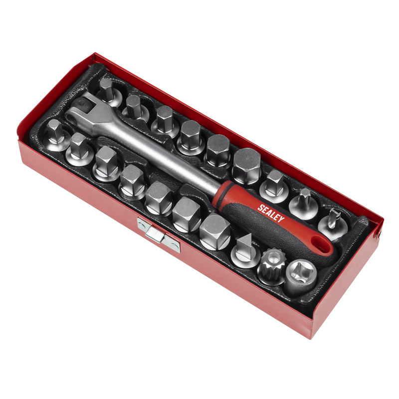 Sealey Oil Drain Plug Key Set 20 Piece 3/8"Sq Drive