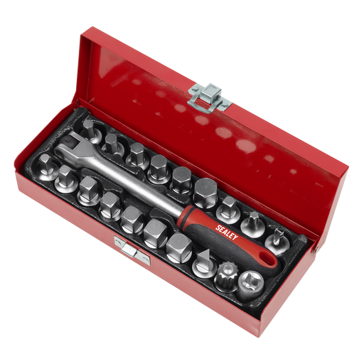 Sealey Oil Drain Plug Key Set 20 Piece 3/8"Sq Drive