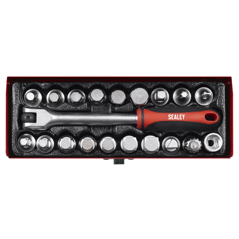 Sealey Oil Drain Plug Key Set 20 Piece 3/8"Sq Drive