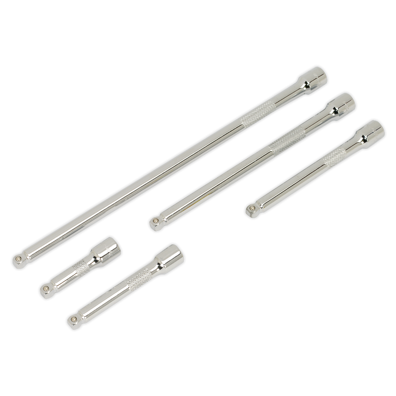 Sealey Premier Extension Bar Set 1/4"Sq Drive 5 Piece