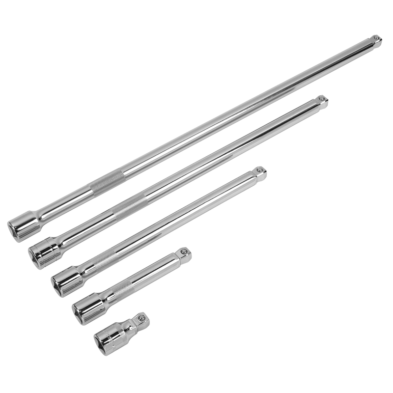 Sealey Premier Extension Bar Set 1/4"Sq Drive 5 Piece