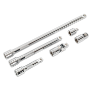 Sealey Premier Extension Bar Set 3/8" Drive 6 Piece with Adaptors
