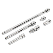 Sealey Premier Extension Bar Set 3/8" Drive 6 Piece with Adaptors