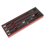 Sealey Premier Black Extension Bar Set 1/4", 3/8", 1/2"Sq Drive 9 Piece