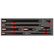 Sealey Premier Black Extension Bar Set 1/4", 3/8", 1/2"Sq Drive 9 Piece