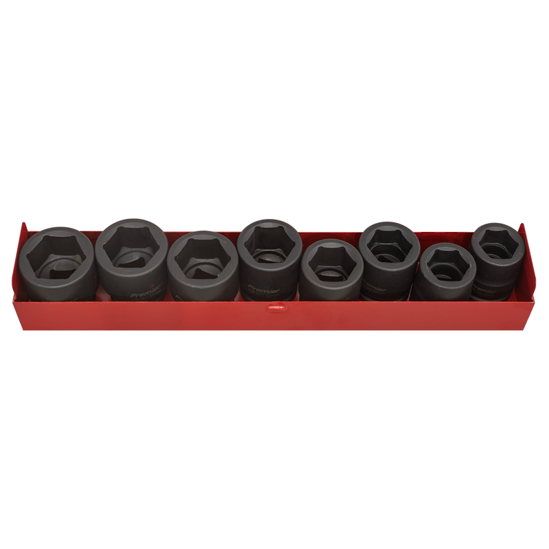 Sealey Premier Impact Socket Set 3/4"Sq Drive 8 Piece