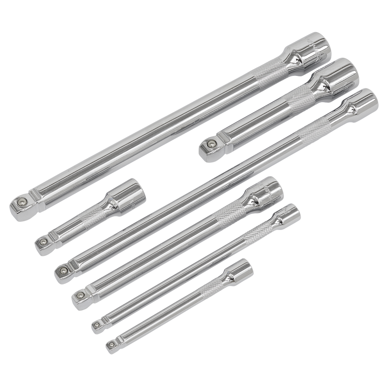 Sealey Premier Extension Bar Set 7 Piece 1/4", 3/8" & 1/2"Sq Drive