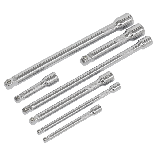 Sealey Premier Extension Bar Set 7 Piece 1/4", 3/8" & 1/2"Sq Drive