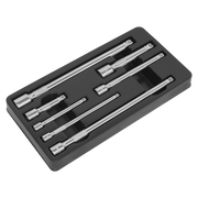Sealey Premier Extension Bar Set 7 Piece 1/4", 3/8" & 1/2"Sq Drive