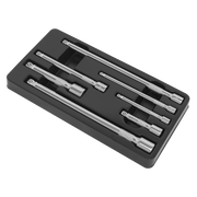 Sealey Premier Extension Bar Set 7 Piece 1/4", 3/8" & 1/2"Sq Drive