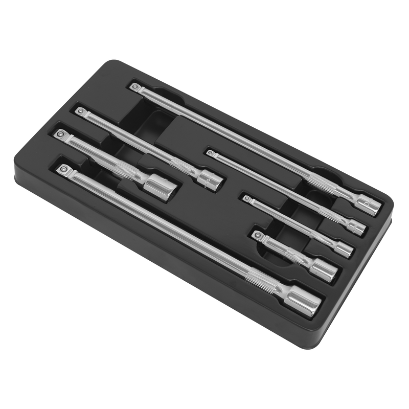 Sealey Premier Extension Bar Set 7 Piece 1/4", 3/8" & 1/2"Sq Drive