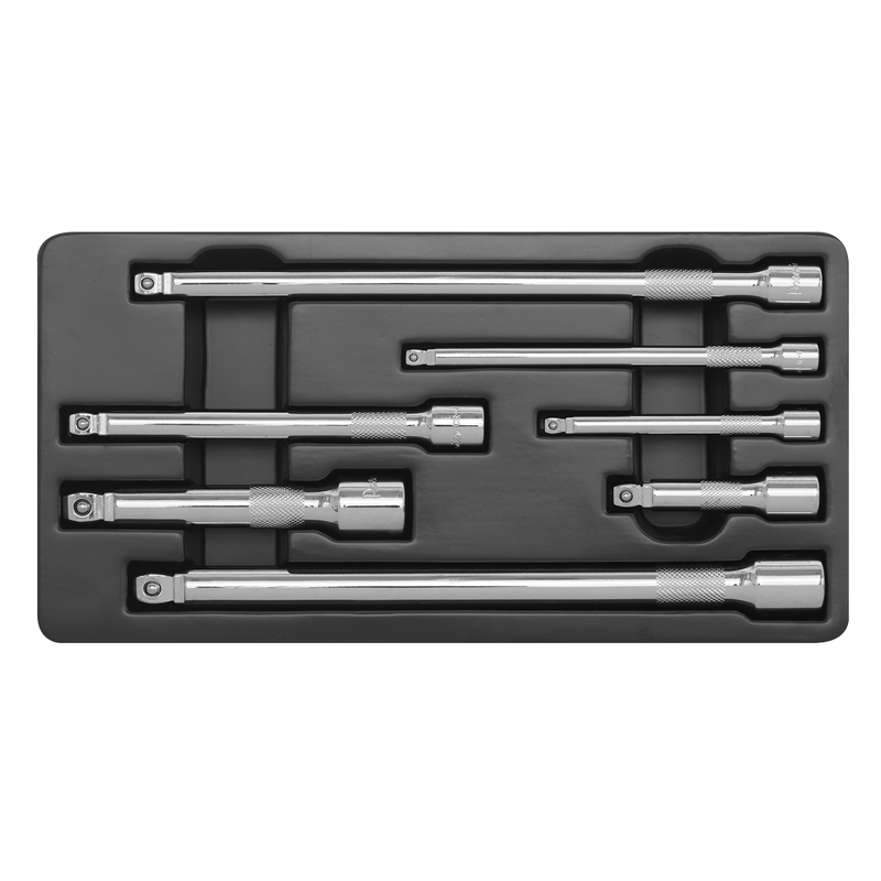 Sealey Premier Extension Bar Set 7 Piece 1/4", 3/8" & 1/2"Sq Drive