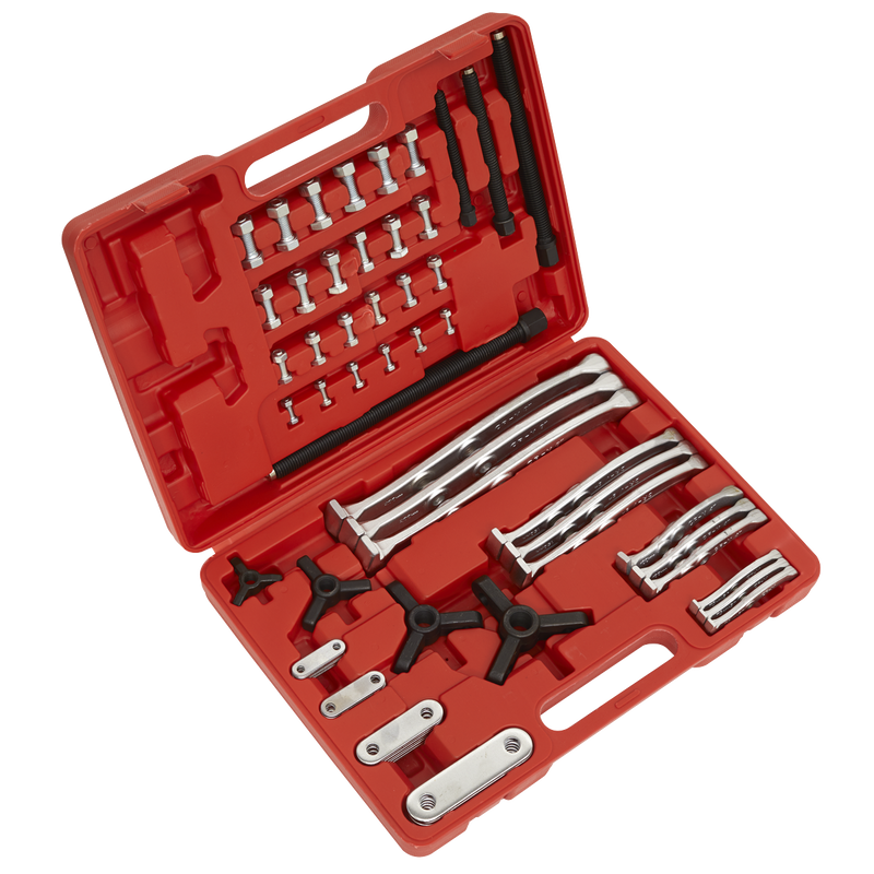 Sealey Reversible Triple Leg Puller Set 4 Piece - 65mm to 220mm Reach