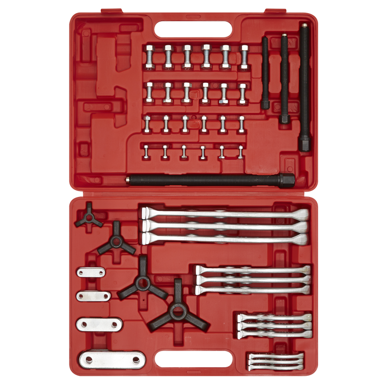 Sealey Reversible Triple Leg Puller Set 4 Piece - 65mm to 220mm Reach