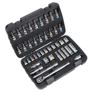 Sealey Premier 42 Piece Socket & Bit Set 3/8" Drive