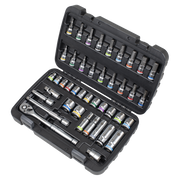 Sealey Premier 42 Piece Socket & Bit Set 3/8" Drive