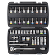 Sealey Premier 42 Piece Socket & Bit Set 3/8" Drive