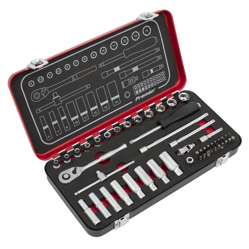 Sealey Premier Platinum Socket Set 49 Piece 1/4" Drive AK7920