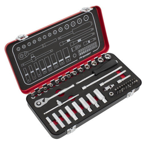 Sealey Premier Platinum Socket Set 49 Piece 1/4" Drive AK7920