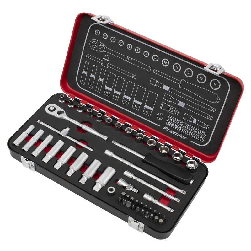 Sealey Premier Platinum Socket Set 49 Piece 1/4" Drive AK7920