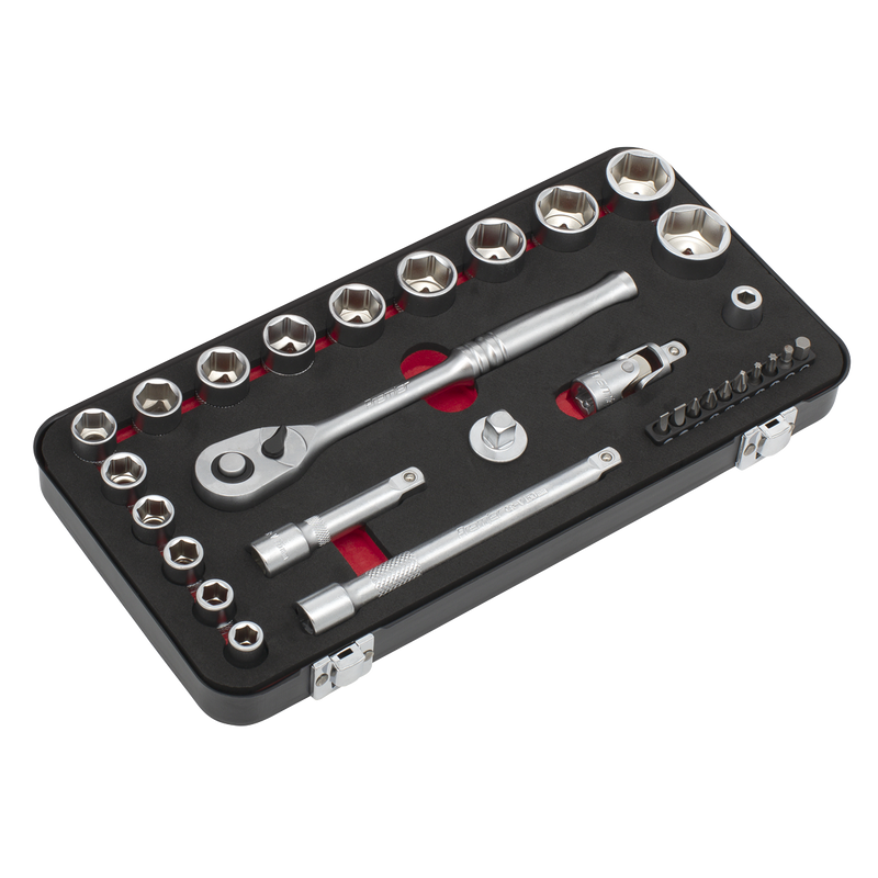 Sealey Premier Platinum Socket Set 31 Piece 3/8" Drive AK7921