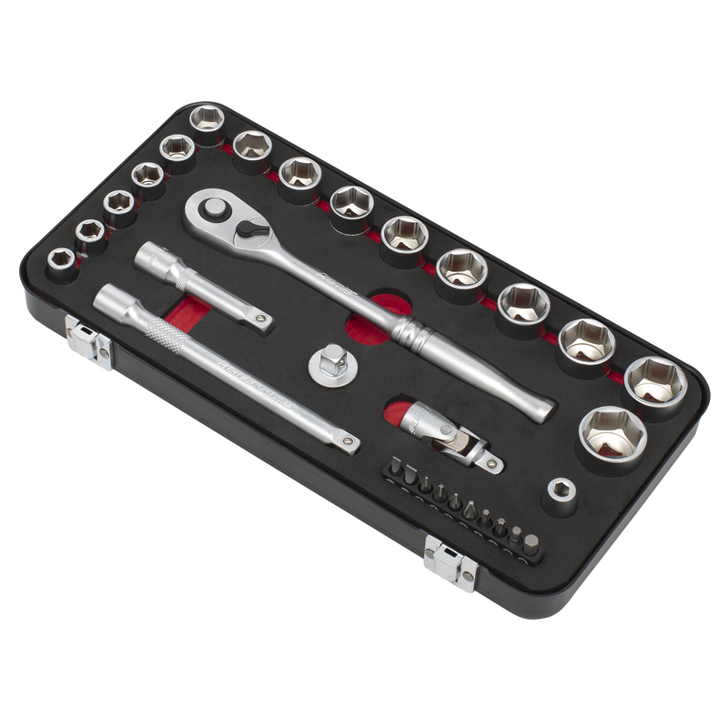 Sealey Premier Platinum Socket Set 31 Piece 3/8" Drive AK7921