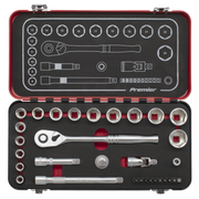 Sealey Premier Platinum Socket Set 31 Piece 3/8" Drive AK7921