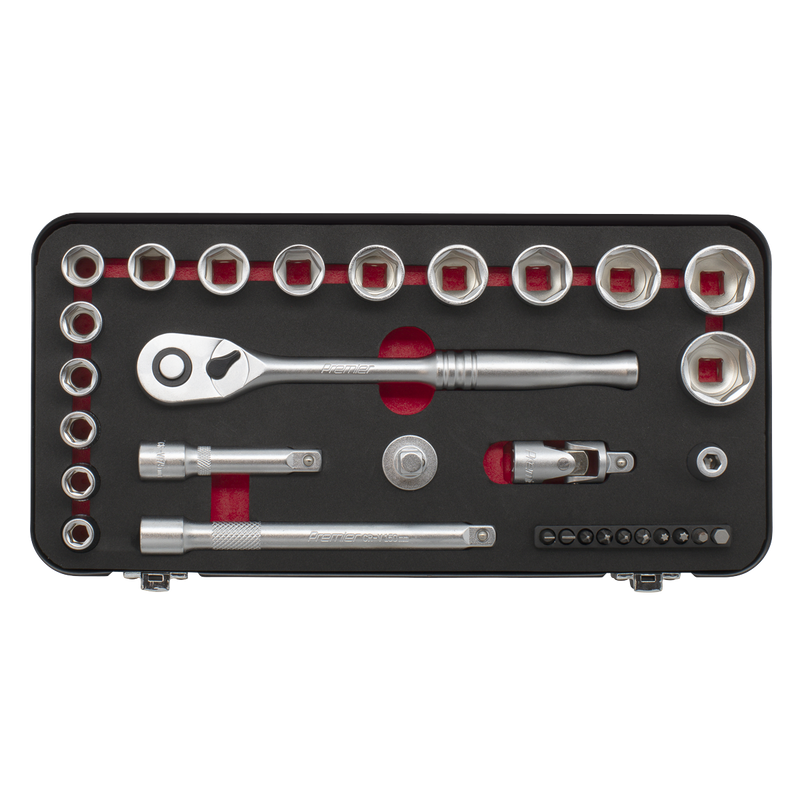 Sealey Premier Platinum Socket Set 31 Piece 3/8" Drive AK7921