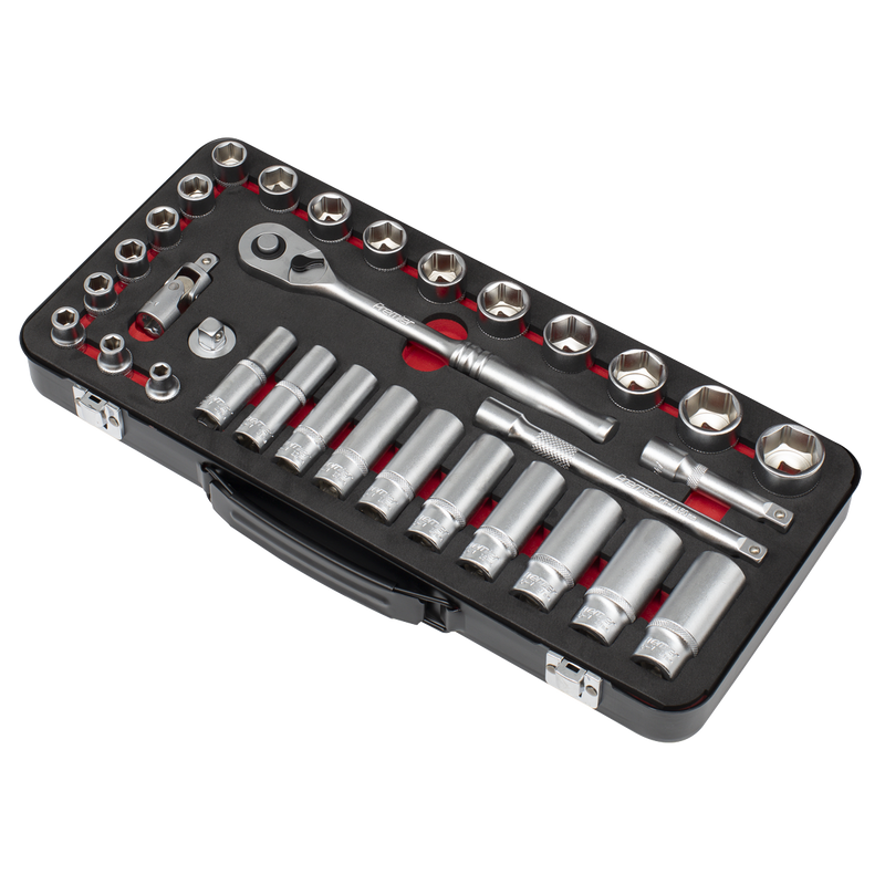 Sealey Premier Platinum Socket Set 3/8" Drive 32 Piece